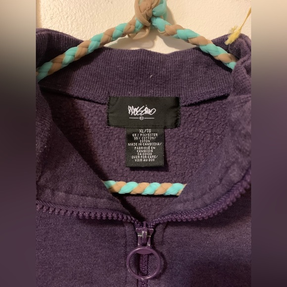 Cute cropped purple zip up sweater - Mossimo - XL - Picture 8 of 8
